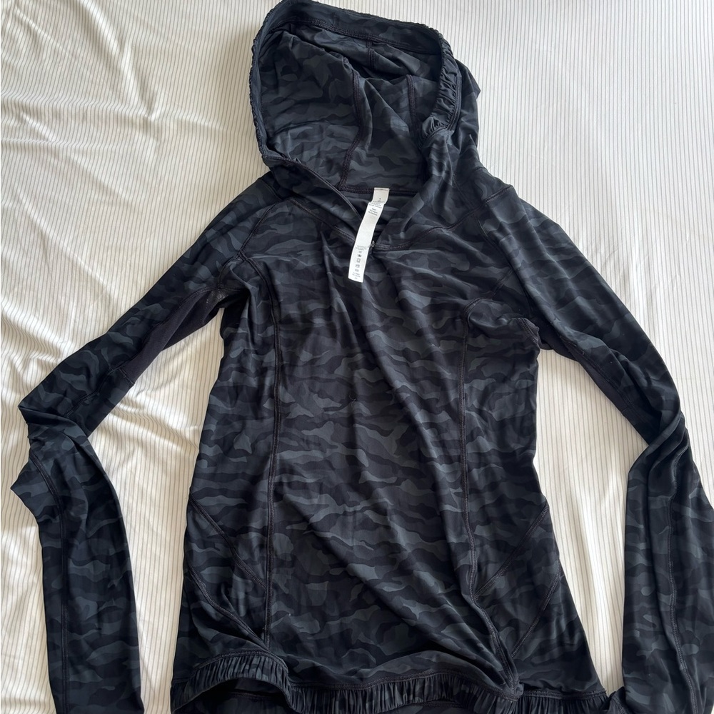 Lululemon Athletica Black Camouflage Hoodie